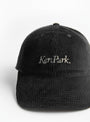 C25 Ken Park Corduroy Cap Black and Ecru from Couverture & The Garbstore
front