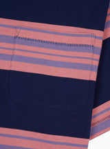 Baker Pocket T-shirt Navy & Pink Stripe by Brain Dead | Couverture & The Garbstore
