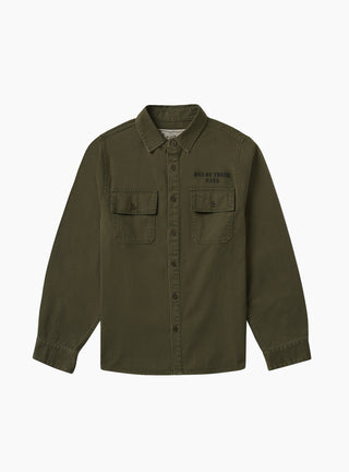 Country Men Military Overshirt Olive one of these days 