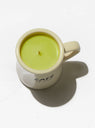 Café Soy Wax Candle Iced Matcha by Earl of East at Couverture and The Garbstore from above 