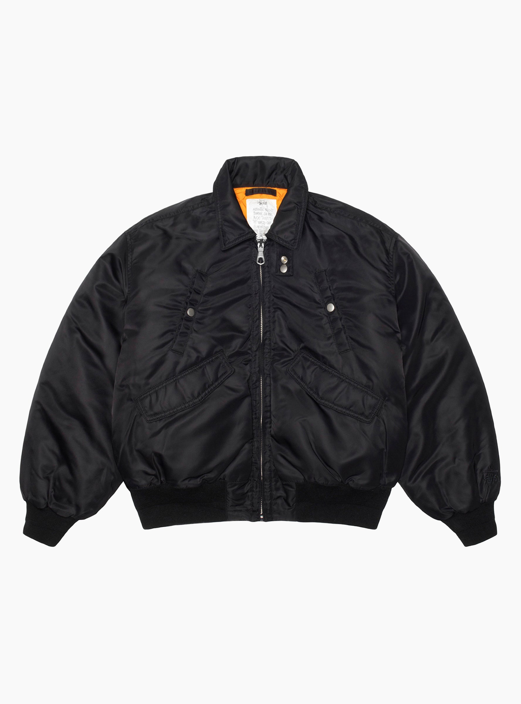 ジャケット・アウター Stussy FLIGHT BOMBER Flight Bomber Black by Stüssy | Couverture & The Garbstore