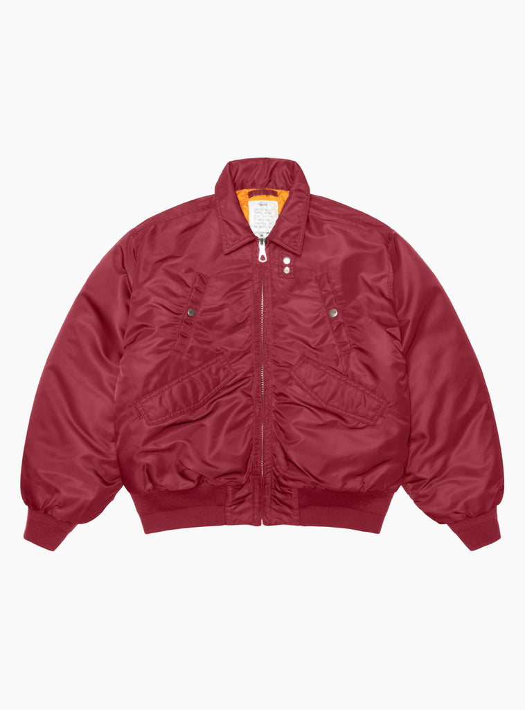 Flight Bomber Burgundy from Stüssy at Covuerture & The Garbstore
Front 