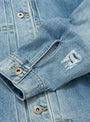 Type 1+ Nep Denim Jacket Light Vintage Wash by TDR at Couverture and The Garbstore Detail
