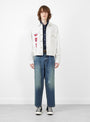 The Type 2+3R Denim Jacket in Rinse from TDR at Couverture & The Garbstore
model