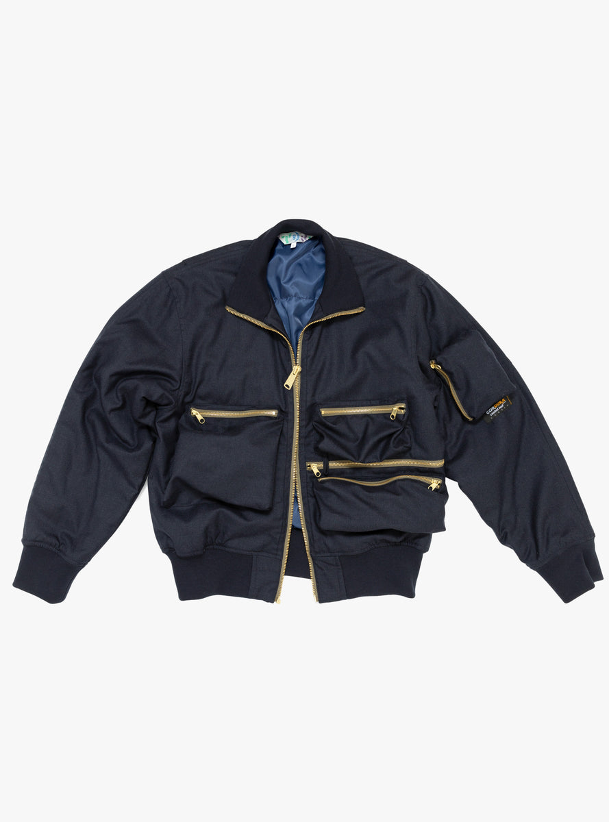 Combat Jacket Navy by TDR | Couverture & The Garbstore – Couverture ...