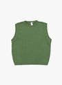 Kendrew Vest in Moss from TDR at Couverture & The Garbstore front 