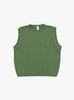 Kendrew Vest in Moss from TDR at Couverture & The Garbstore front 