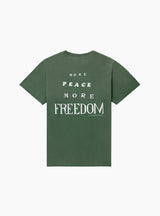 More Peace, More Freedom T-Shirt Washed Forest Green by One of These Days | Couverture & The Garbstore