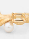 Menage Gold-Plated Ring Citrine & Garnet