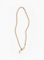 Gold Plated Flat Oval Stone Pendant Bone from Helena Rohner at Couverture & The Garbstore
Front 