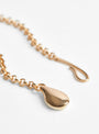 Gold Plated Flat Oval Stone Pendant Bone from Helena Rohner at Couverture & The Garbstore back