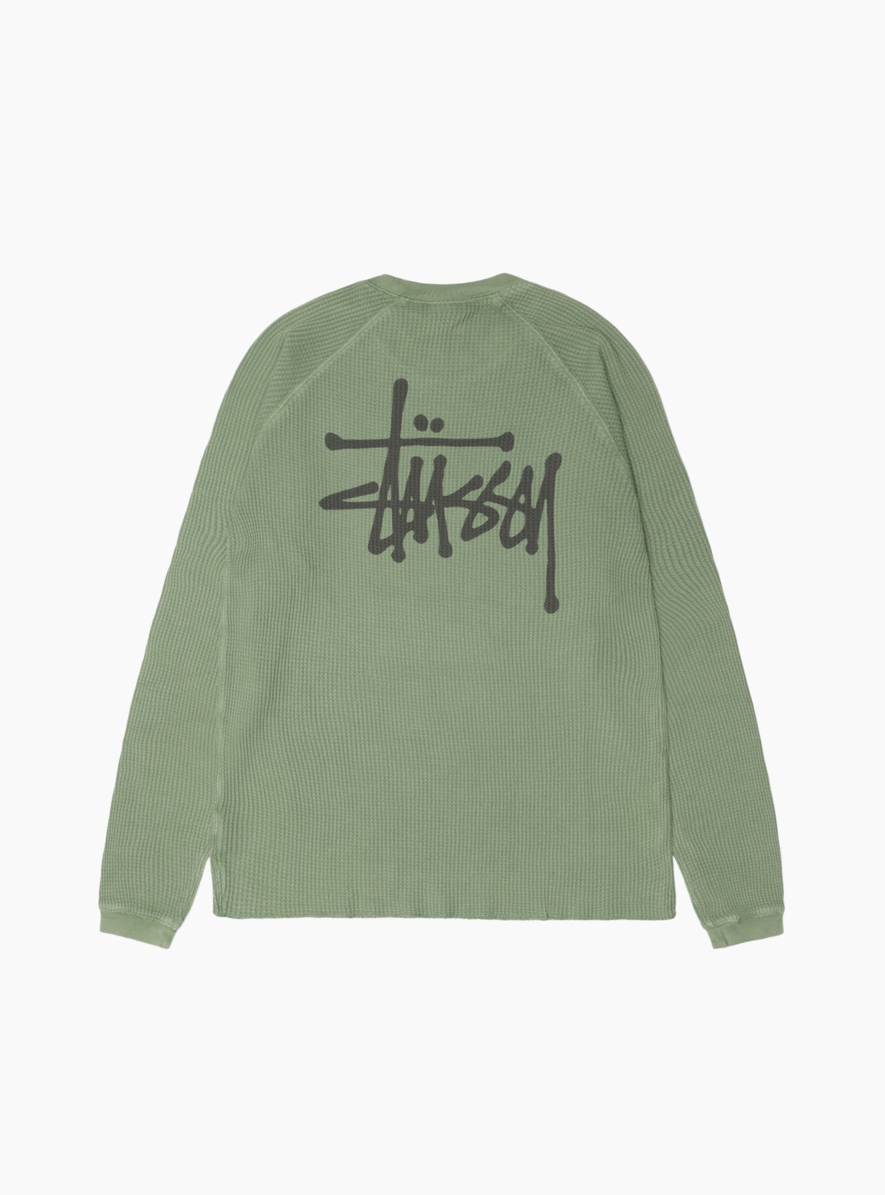 Raglan Thermal Basic Stock Sage by Stüssy | Couverture & The Garbstore