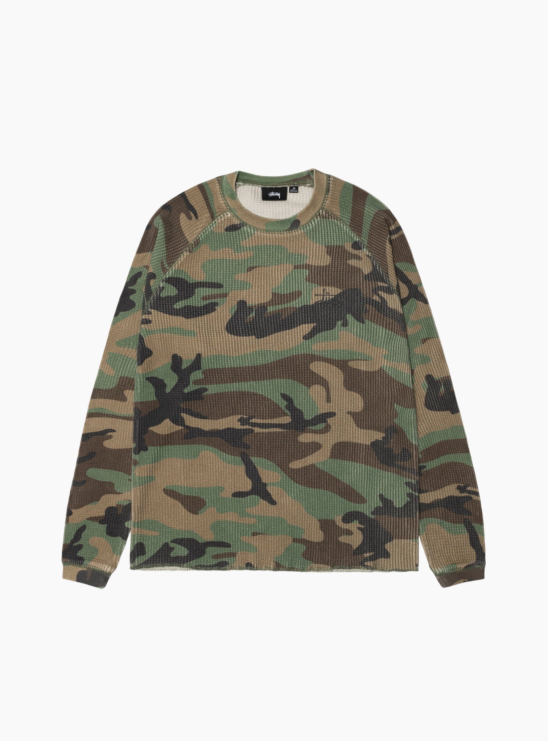 Raglan Thermal Basic Stock Woodland Camo by Stüssy | Couverture