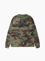 Raglan Thermal Basic Stock from Stüssy in Woodland Camo at Couverture & The Garbstore 
Back