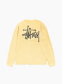 Raglan Thermal Basic Stock Pale Yellow from Stussy at Couverture & The garbstore back 