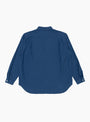 The Made in Japan Grande Shirt from TDR comes in Royal Blue at couverture & the Garbstore back