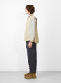 Grande Zip Shirt Tan by TDR at Couverture and The Garbstore side profile 