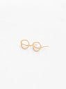 Small Link Gold-Plated Earrings