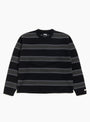 The Striped Wool Sweater from Stüssy comes in Black at Couverture & The Garbstore 
 front
