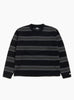 The Striped Wool Sweater from Stüssy comes in Black at Couverture & The Garbstore 
 front