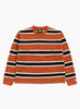 The Striped Wool Sweater from Stüssy comes in Umber at Couverture & The Garbstore
front 