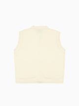 Pocket Sweater Vest Cream by The English Difference | Couverture & The Garbstore