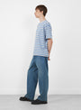 The Denim Slacks Medium Blue from Ciota at Couverture and The Garbstore model side