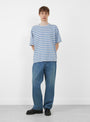 The Denim Slacks Medium Blue from Ciota at Couverture and The Garbstore model front