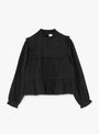 Jardin Blouse Black from Skall Studio at Couverture & The Garbstore
front 