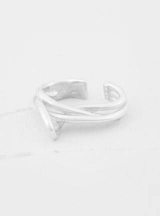 Tangle Ear Cuff Silver by Faris by Couverture & The Garbstore