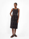 Adele Dress Black Embroidered by Sideline | Couverture & The Garbstore