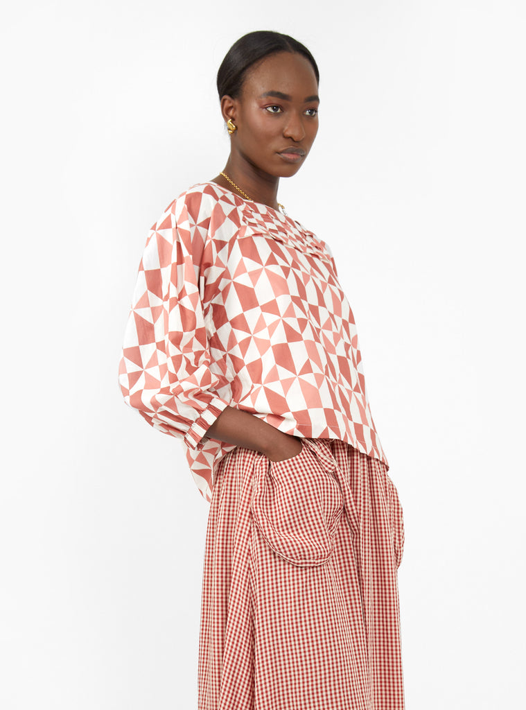 Penny Top Pink Print by Sideline by Couverture & The Garbstore