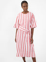 Jardin Kaftan Red & White Stripe by Apiece Apart by Couverture & The Garbstore