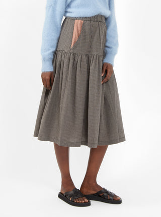 Willow Skirt Brown Mini Check by Sideline | Couverture & The Garbstore