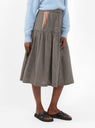 Willow Skirt Brown Mini Check by Sideline by Couverture & The Garbstore