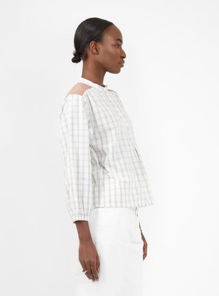 Luna Top White Check by Sideline | Couverture & The Garbstore