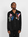 Floral Embroidery Shirt Black by Noma t.d. by Couverture & The Garbstore