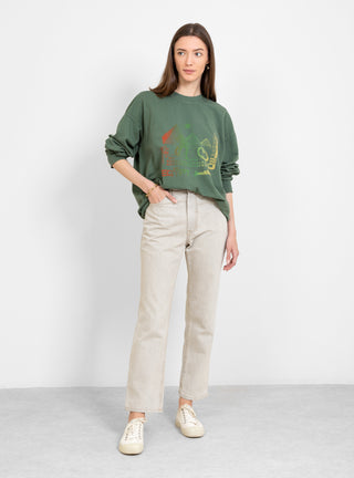 Drop Shoulder Sweatshirt Moss Green by Raquel Allegra | Couverture & The Garbstore