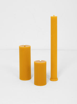 Cylinder Candle Set Natural by BZZWAX | Couverture & The Garbstore