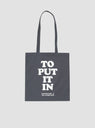 To Put It In Tote Bag Grey by Garbstore by Couverture & The Garbstore