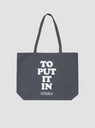 To Put It In Tote Bag Grey by Garbstore | Couverture & The Garbstore