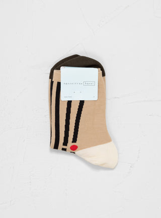Match Stick Crew Socks Beige by Hansel From Basel | Couverture & The Garbstore