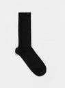 Rib Ankle Socks Black by Baserange by Couverture & The Garbstore
