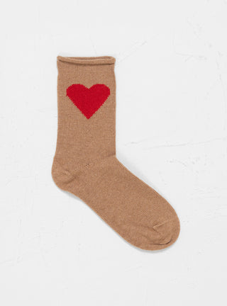 Love Cashmere Crew Socks Camel by Hansel From Basel by Couverture & The Garbstore