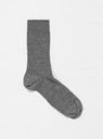 Rib Ankle Socks Grey Melange by Baserange by Couverture & The Garbstore