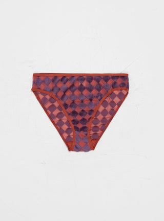 Bell Checked Pants Purple & Rose by Baserange by Couverture & The Garbstore