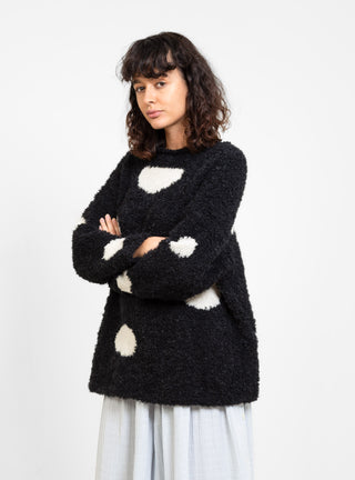 Handknit Jumper Black & White by Anntian by Couverture & The Garbstore