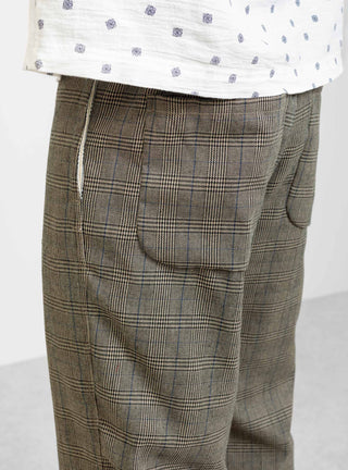 Crammer Pant Brown Check by Garbstore | Couverture & The Garbstore