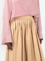 Crisp Prairie Skirt Tan by 7115 by Szeki | Couverture & The Garbstore