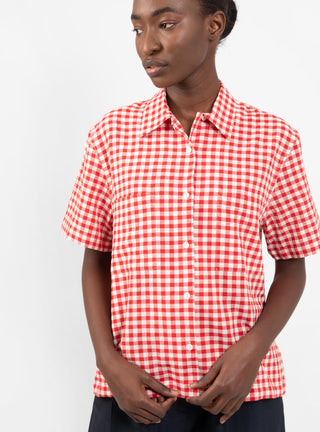 Vegas Short Sleeve Shirt Ecru & Red by YMC by Couverture & The Garbstore